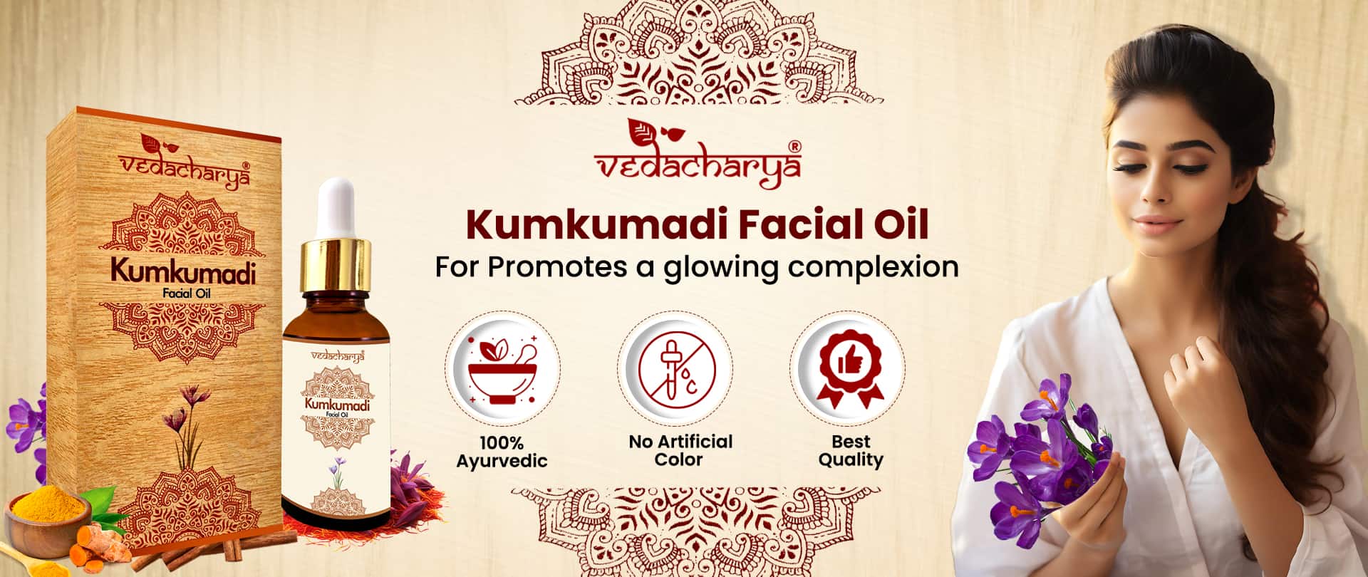 Vedacharya Kumkumadi Facial Oil
