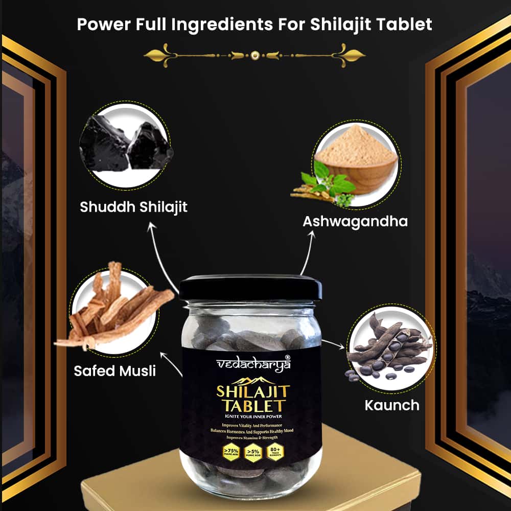 Vedacharya Shilajit Tablets